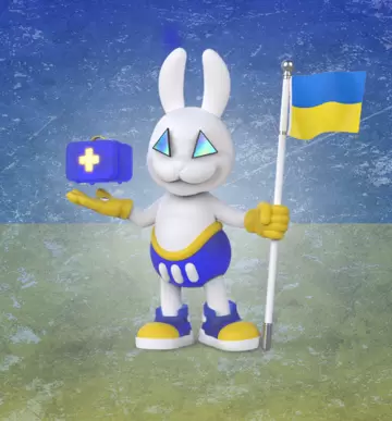 UKRAINE RELIEF WHITE RABBIT